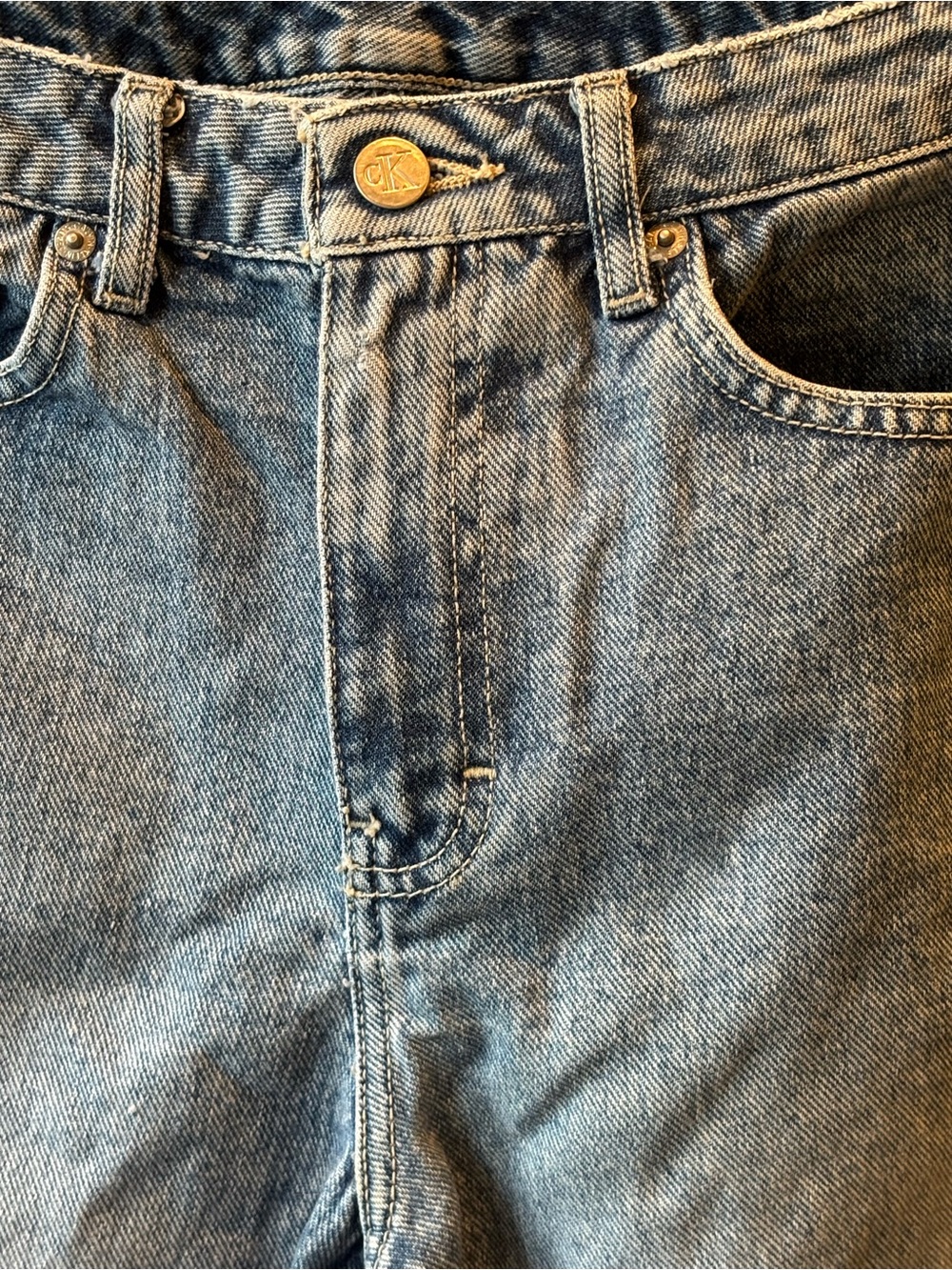 Classic Calvin Klein 90’s Vintage Light Wash Straight Jeans